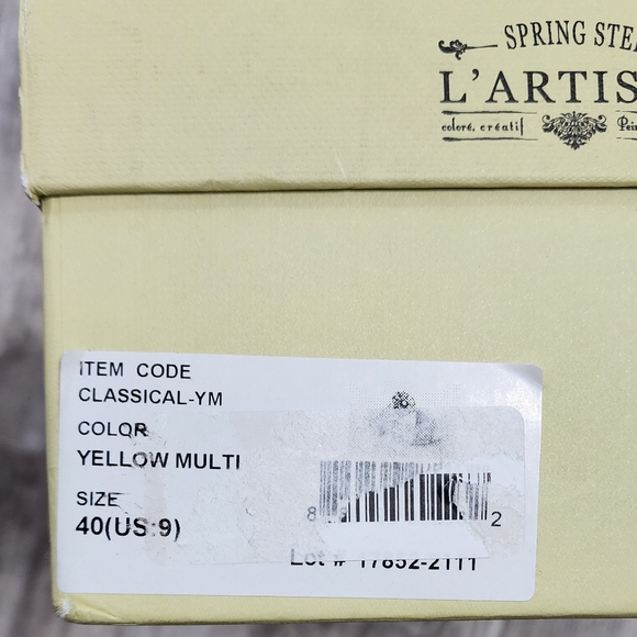 L’Artiste by Spring Step Classical Leather Flower Wedge Sandals Comfort Size 9 - Picture 10 of 11